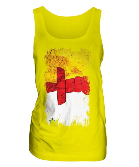 Nunavut Grunge Flag Ladies Vest