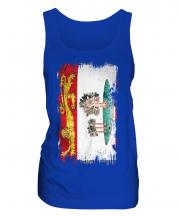 Prince Edward Island Grunge Flag Ladies Vest