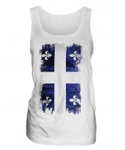 Quebec Grunge Flag Ladies Vest