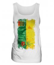 Saskatchewan Grunge Flag Ladies Vest