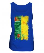 Saskatchewan Grunge Flag Ladies Vest