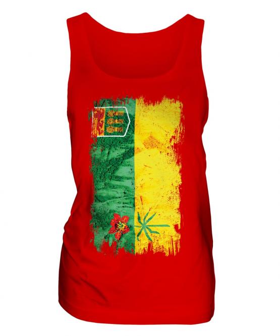 Saskatchewan Grunge Flag Ladies Vest