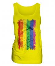Gay Pride Grunge Flag Ladies Vest