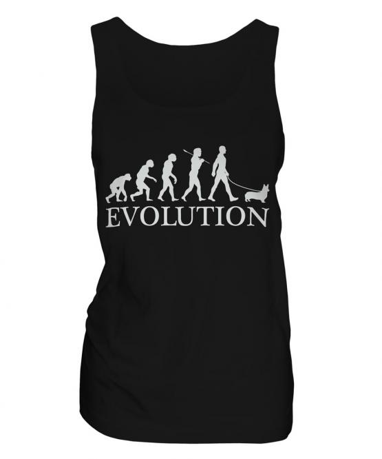 Welsh Corgi Evolution Ladies Vest