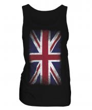 Union Jack Faded Flag Ladies Vest