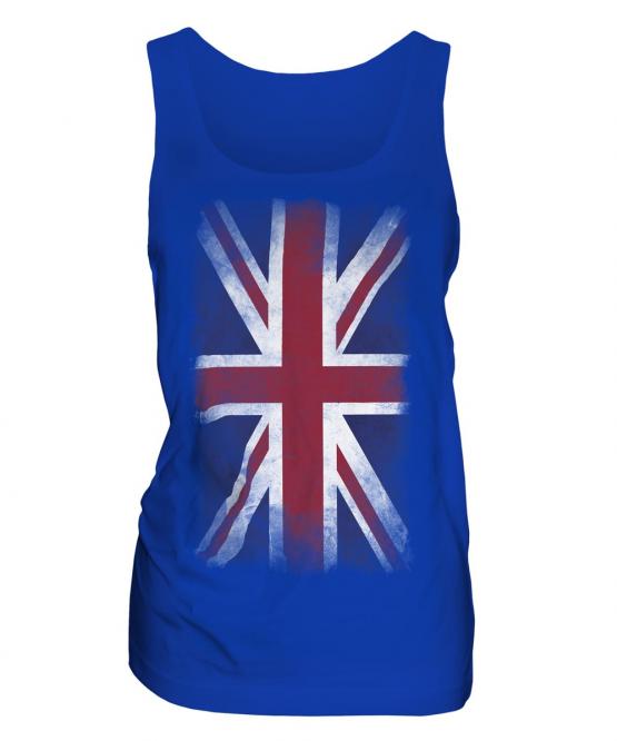 Union Jack Faded Flag Ladies Vest