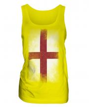 England St George Faded Flag Ladies Vest