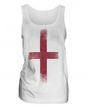 England St George Faded Flag Ladies Vest