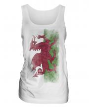 Wales Faded Flag Ladies Vest