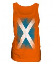 Scotland Faded Flag Ladies Vest