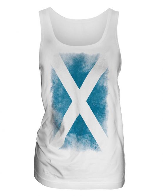 Scotland Faded Flag Ladies Vest