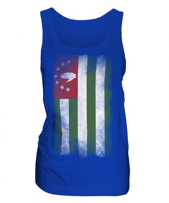 Abkhazia Faded Flag Ladies Vest