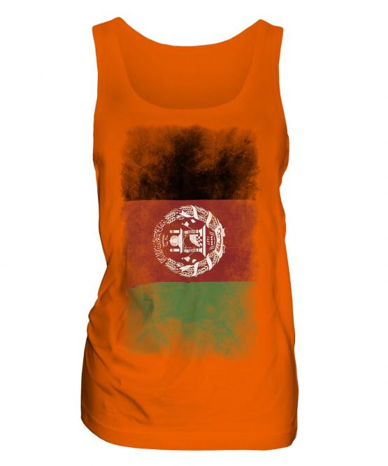 Afghanistan Faded Flag Ladies Vest
