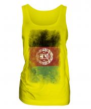 Afghanistan Faded Flag Ladies Vest