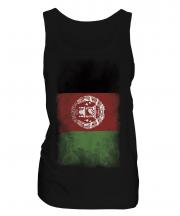 Afghanistan Faded Flag Ladies Vest