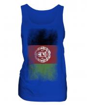 Afghanistan Faded Flag Ladies Vest
