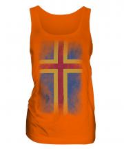 Aland Faded Flag Ladies Vest