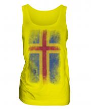 Aland Faded Flag Ladies Vest