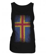 Aland Faded Flag Ladies Vest