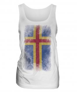 Aland Faded Flag Ladies Vest