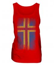 Aland Faded Flag Ladies Vest