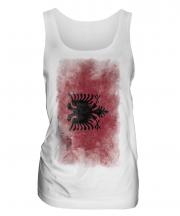 Albania Faded Flag Ladies Vest