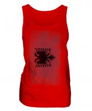 Albania Faded Flag Ladies Vest