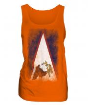 American Samoa Faded Flag Ladies Vest