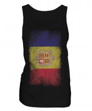 Andorra Faded Flag Ladies Vest