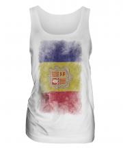 Andorra Faded Flag Ladies Vest