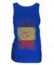Andorra Faded Flag Ladies Vest