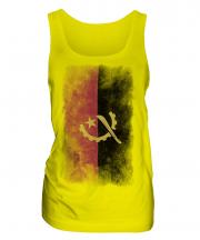 Angola Faded Flag Ladies Vest