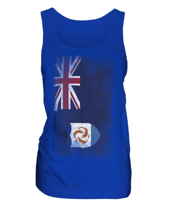 Anguilla Faded Flag Ladies Vest