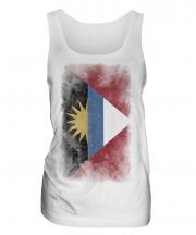 Antigua And Barbuda Faded Flag Ladies Vest