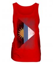 Antigua And Barbuda Faded Flag Ladies Vest