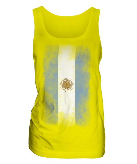 Argentina Faded Flag Ladies Vest