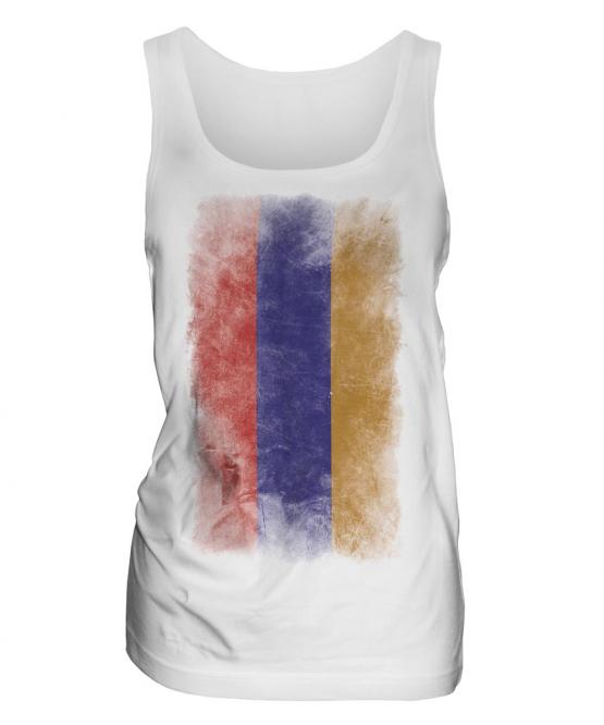Armenia Faded Flag Ladies Vest