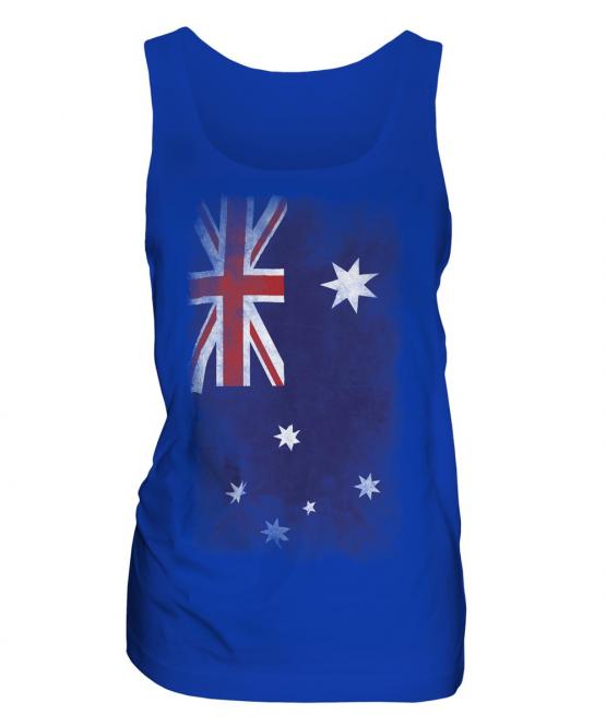 Australia Faded Flag Ladies Vest