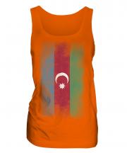 Azerbaijan Faded Flag Ladies Vest