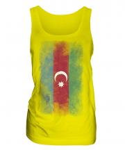 Azerbaijan Faded Flag Ladies Vest
