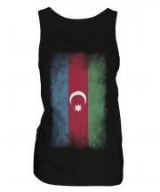 Azerbaijan Faded Flag Ladies Vest