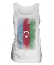 Azerbaijan Faded Flag Ladies Vest