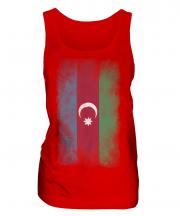 Azerbaijan Faded Flag Ladies Vest