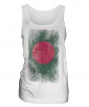 Bangladesh Faded Flag Ladies Vest