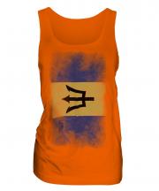 Barbados Faded Flag Ladies Vest