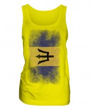 Barbados Faded Flag Ladies Vest