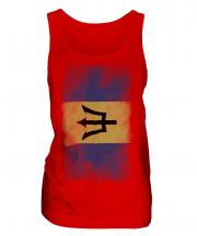 Barbados Faded Flag Ladies Vest