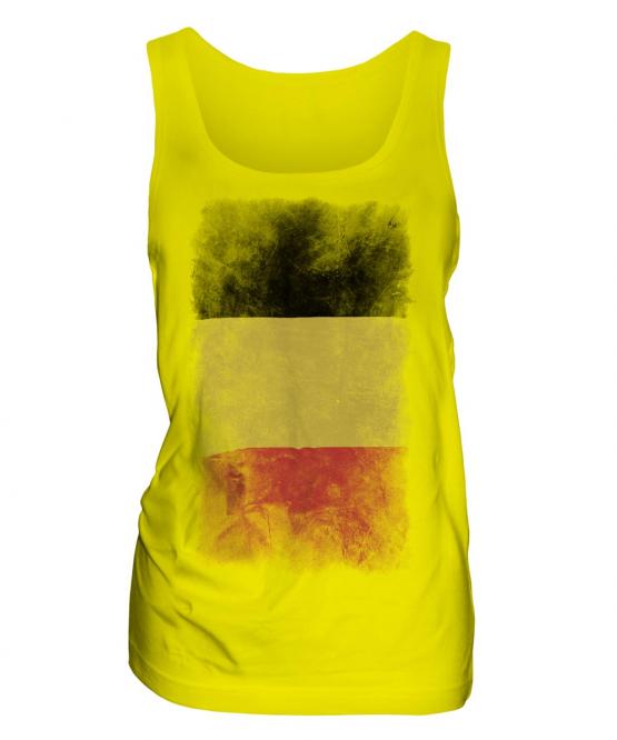 Belgium Faded Flag Ladies Vest