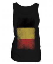 Belgium Faded Flag Ladies Vest