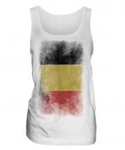 Belgium Faded Flag Ladies Vest